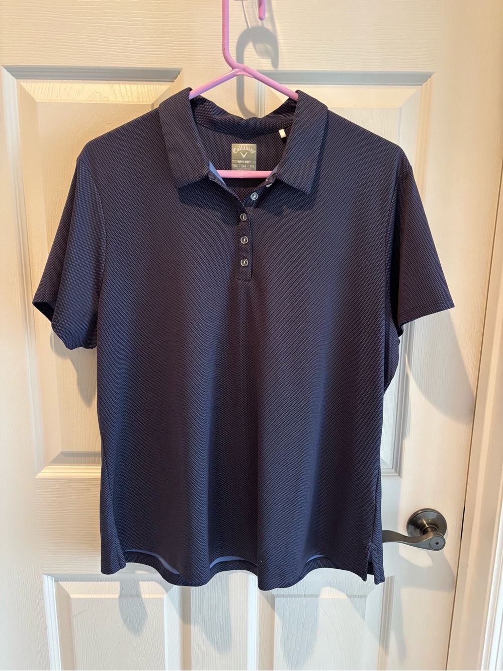 Callaway Women's Dark Navy Short-Sleeve Golf Polo